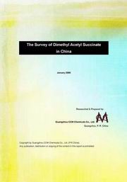 The Survey of Dimethyl Acetyl Succinate in China